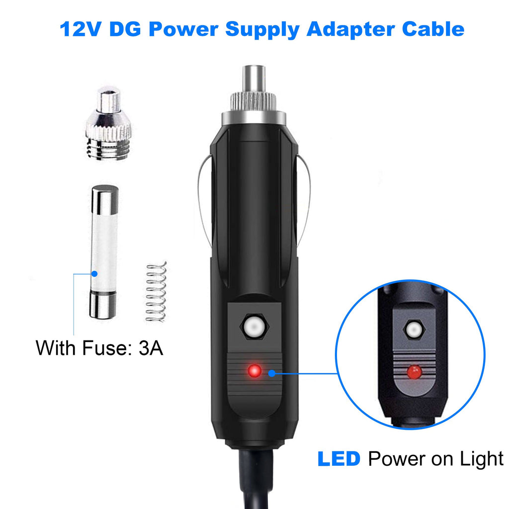 DC12V/24V Car Cigarette Lighter to DC5.5x2.1mm Connector Adapter by ACOPOWER - Proud Libertarian - ACOPOWER