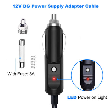 DC12V/24V Car Cigarette Lighter to DC5.5x2.1mm Connector Adapter by ACOPOWER - Proud Libertarian - ACOPOWER