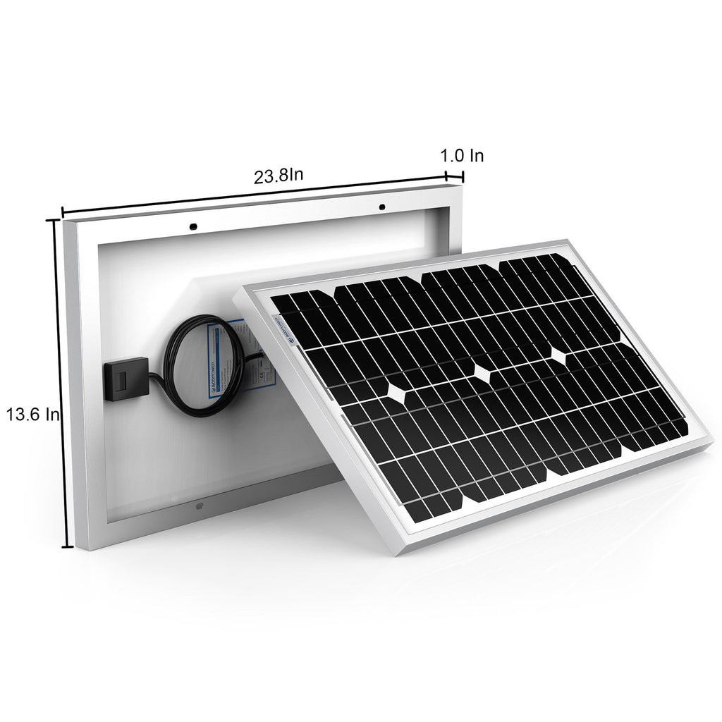 30 Watts Mono Solar Panel, 12V by ACOPOWER - Proud Libertarian - ACOPOWER