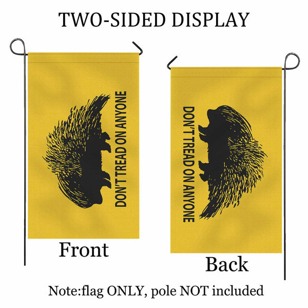 Don't Tread on Anyone Porcupine Two Sided Flag - Proud Libertarian - Proud Libertarian