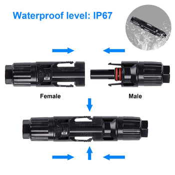 2 Pairs MC4 Connector Male/Female Solar Panel Cable Connectors by ACOPOWER - Proud Libertarian - ACOPOWER