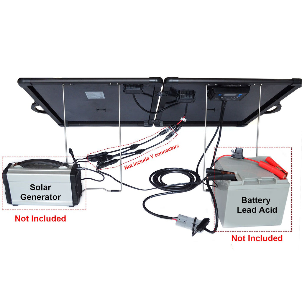 PLK 120W Portable Solar Panel Kit Lightweight Briefcase by ACOPOWER - Proud Libertarian - ACOPOWER