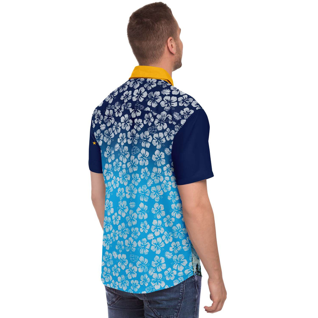 Alaska Libertarian Hawaiian Shirt - With Igloos and Porcupines - Proud Libertarian - Alaska Libertarian Party