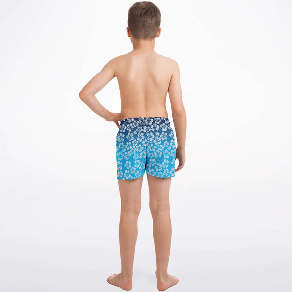 Alaska Libertarian Hawaiian Kids Swim Trunks - With Igloos and Porcupines - Proud Libertarian - Alaska Libertarian Party