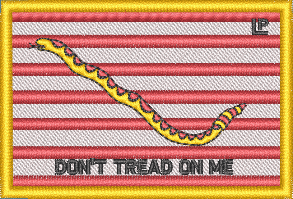 Historical Flag Morale Patch - Proud Libertarian - Proud Libertarian