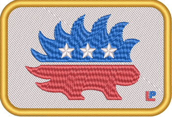 Libertarian Porcupine Morale Patch - Proud Libertarian - Proud Libertarian