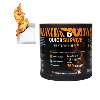 Fire Starter Dooms Day Prepper Pack ( 600 Fire Starters) by QUICKSURVIVE - Proud Libertarian - QUICKSURVIVE
