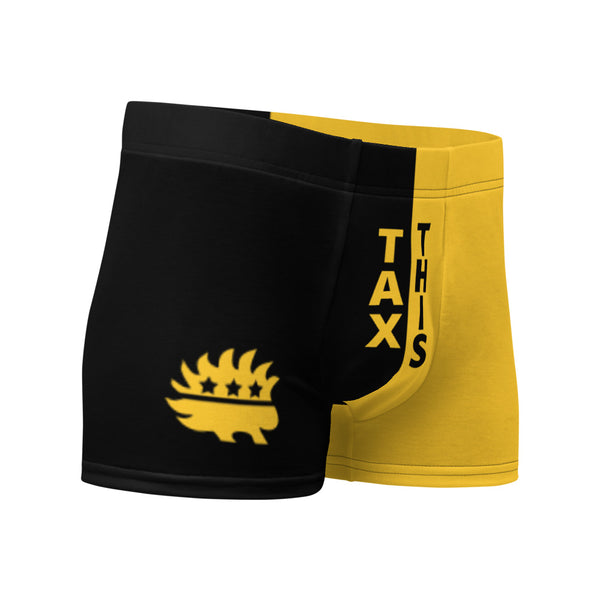 Tax This Ancap Porcupine Boxer Briefs - Proud Libertarian - Proud Libertarian