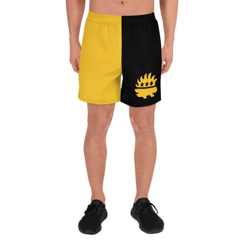 Ancap Porcupine Men's Athletic Long Shorts - Proud Libertarian - Proud Libertarian