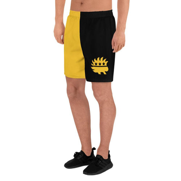 Ancap Porcupine Men's Athletic Long Shorts - Proud Libertarian - Proud Libertarian