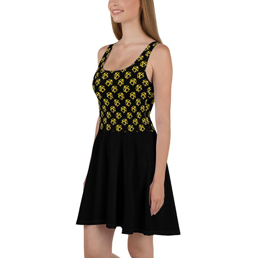 Ancap Anarchy Skater Dress (Black) - Proud Libertarian - Libertarian Frontier