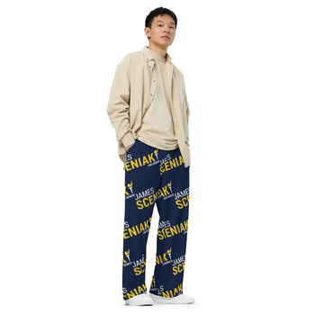 Sceniak for Senate All-over print unisex wide-leg pants - Proud Libertarian - Sceniak for Senate