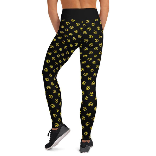 Ancap Anarchy Yoga Leggings - Proud Libertarian - Libertarian Frontier