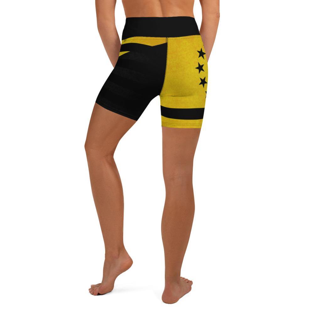 Ancap 13 Star Yoga Shorts - Proud Libertarian - Proud Libertarian