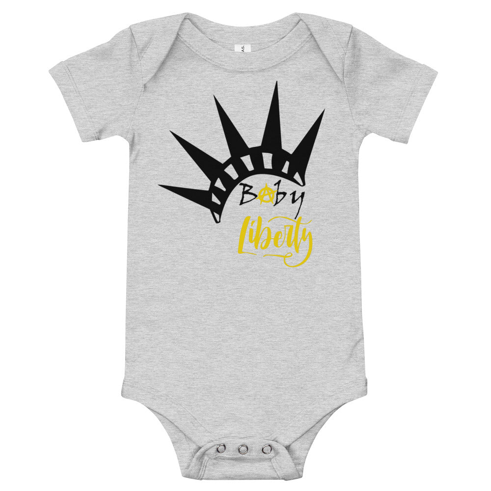 Baby Liberty Baby short sleeve one piece - Proud Libertarian - Rachael Revolution