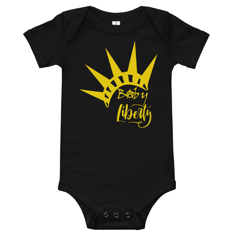 Baby Liberty Baby short sleeve one piece - Proud Libertarian - Rachael Revolution