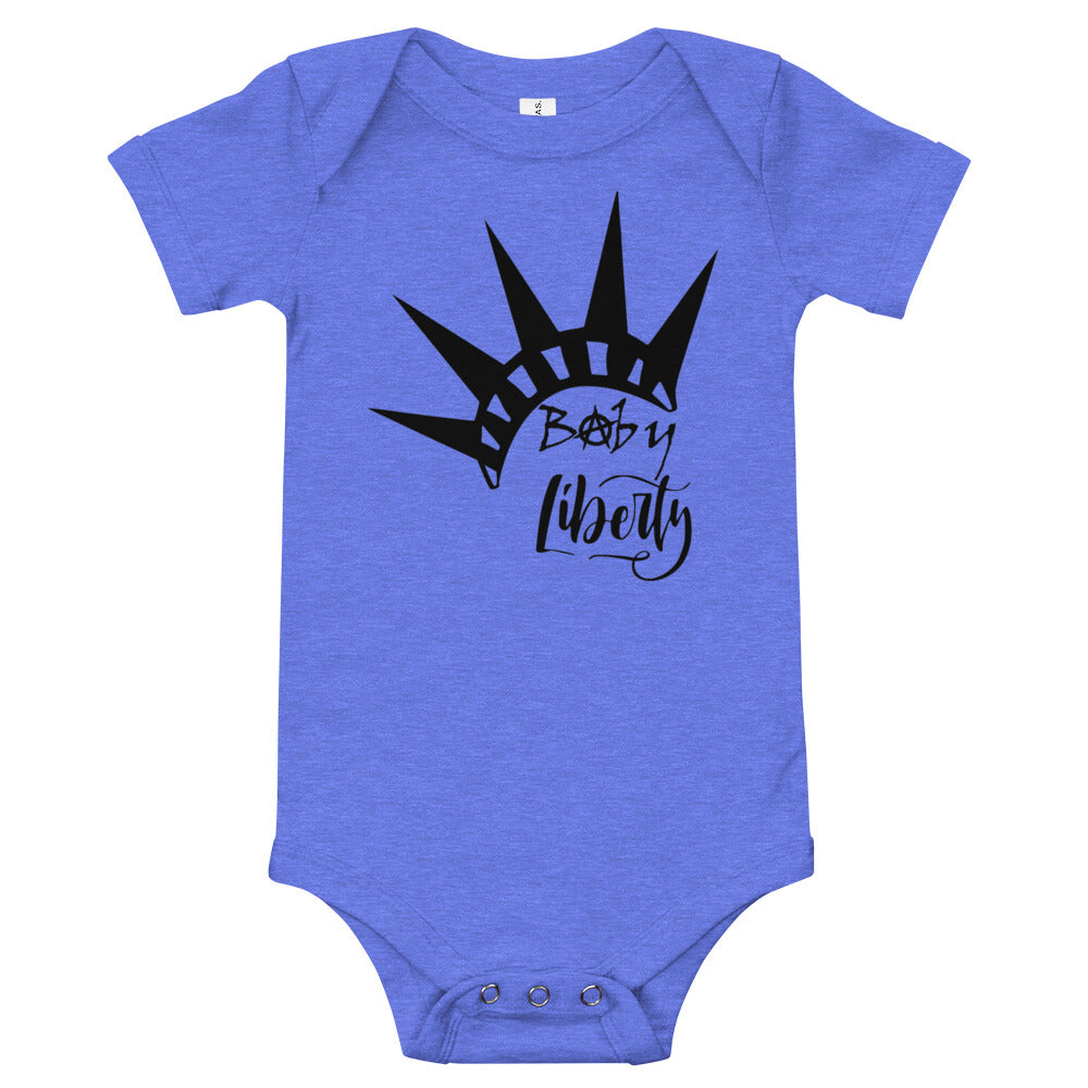 Baby Liberty Baby short sleeve one piece - Proud Libertarian - Rachael Revolution