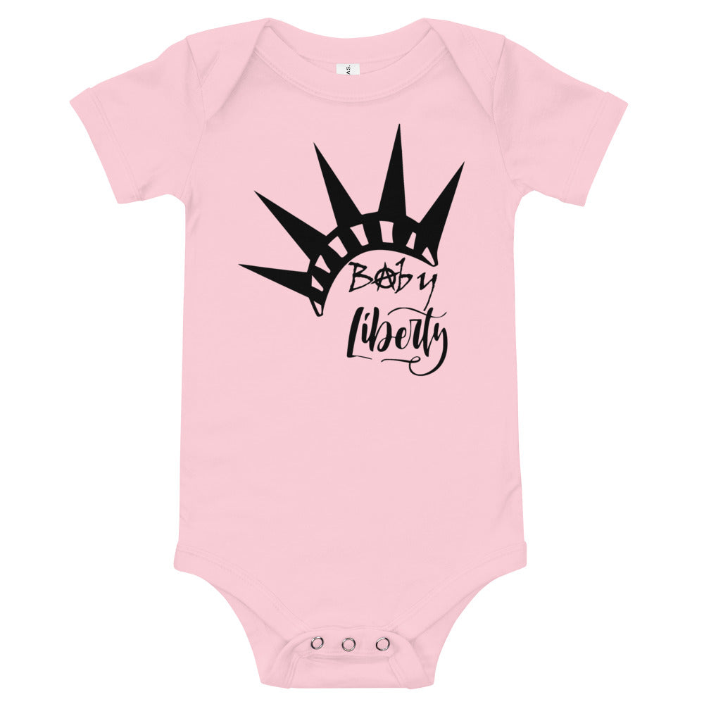 Baby Liberty Baby short sleeve one piece - Proud Libertarian - Rachael Revolution