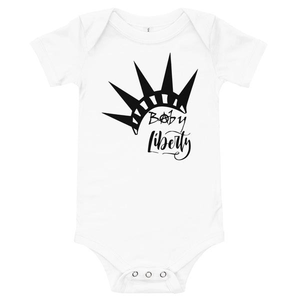 Baby Liberty Baby short sleeve one piece - Proud Libertarian - Rachael Revolution