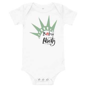 Baby Liberty Baby short sleeve one piece - Proud Libertarian - Rachael Revolution