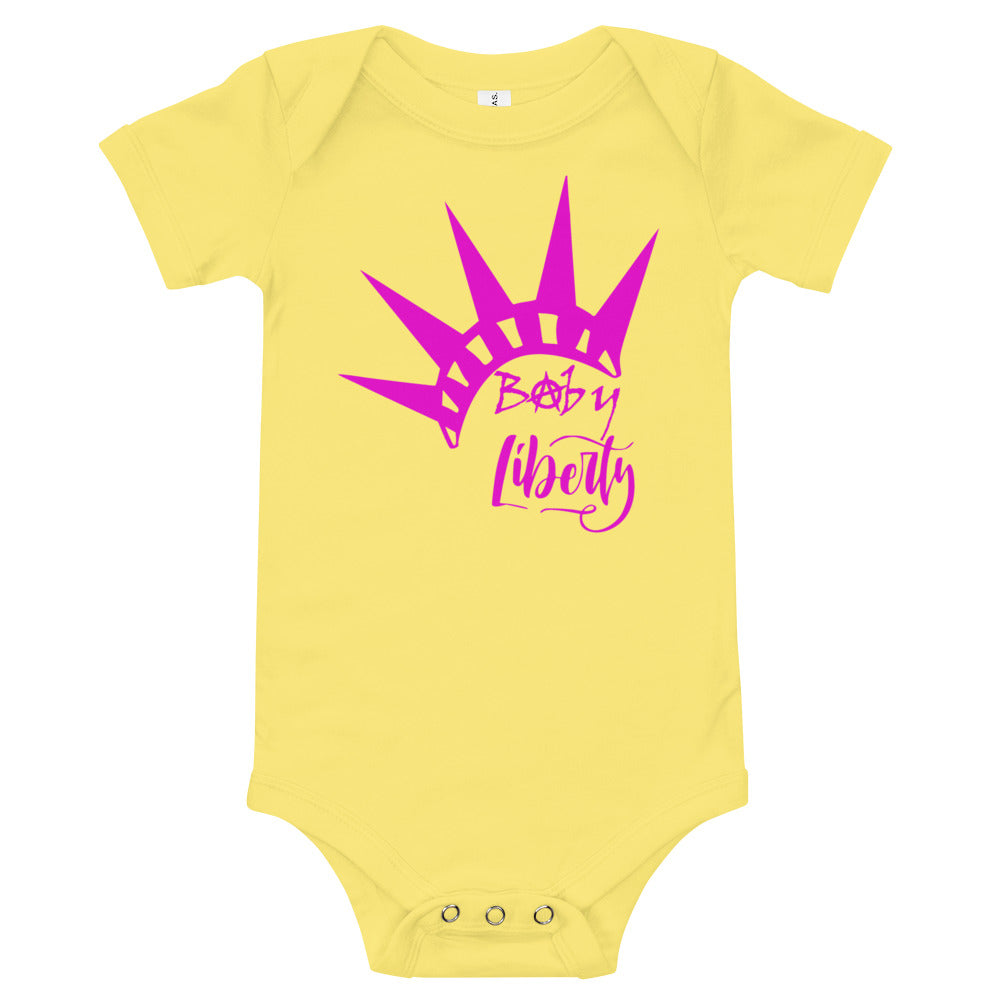 Baby Liberty Baby short sleeve one piece - Proud Libertarian - Rachael Revolution