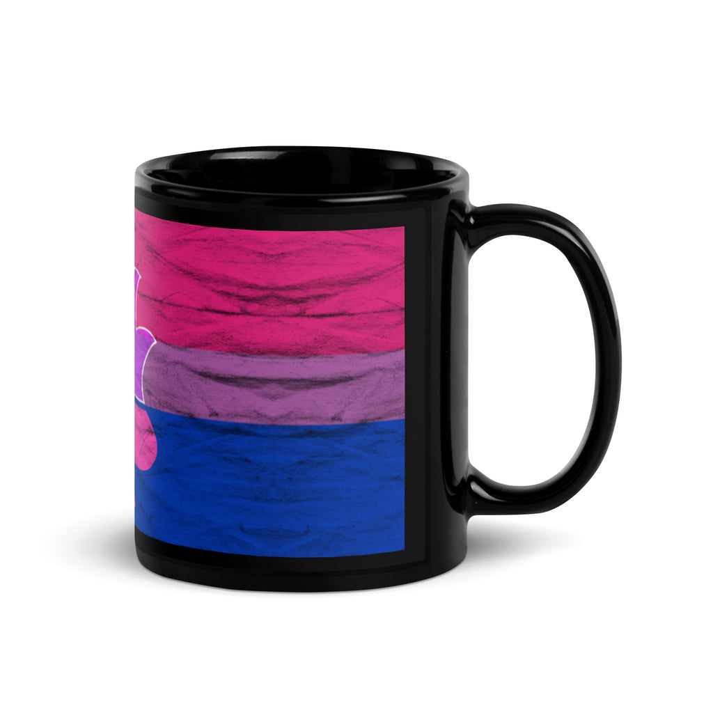 Libertarian Porcupine - LGBTQ - Bisexual Black Glossy Mug - Proud Libertarian - Proud Libertarian