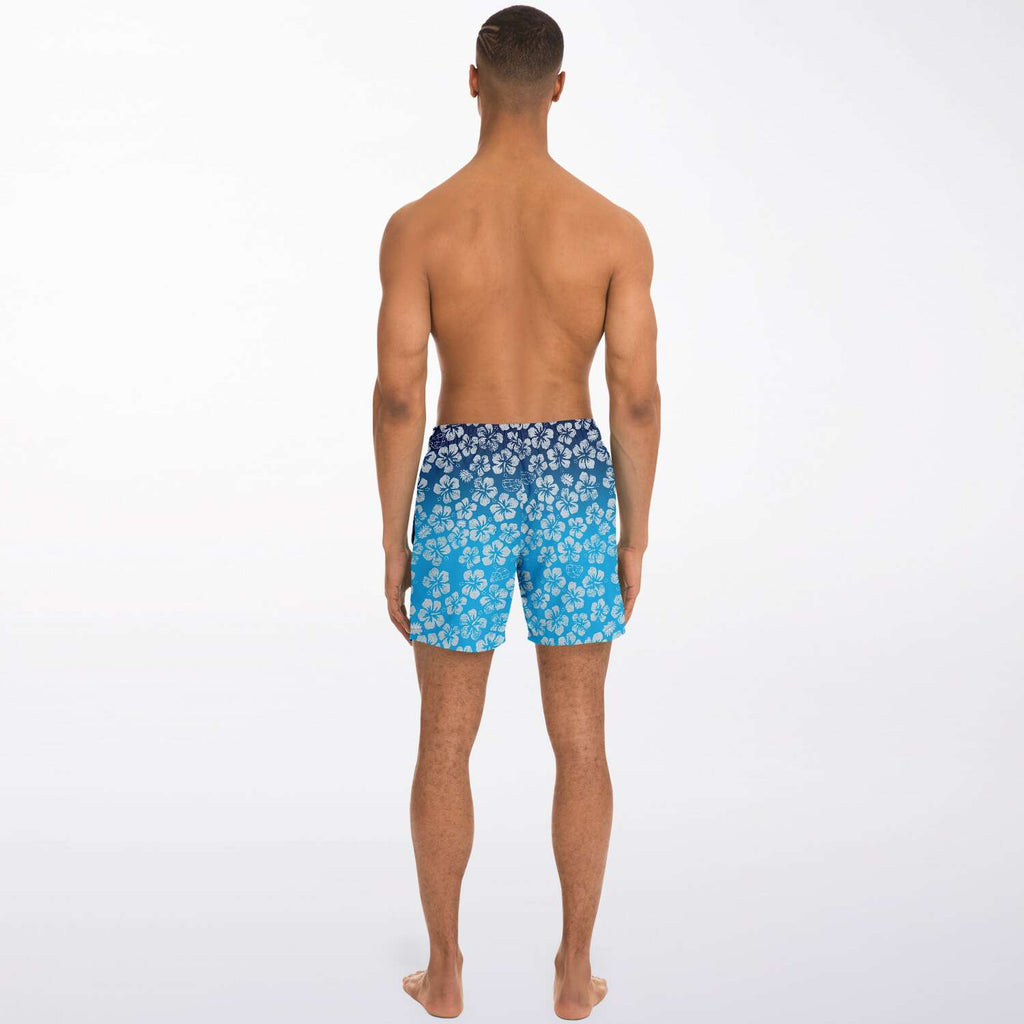 Alaska Libertarian Hawaiian Adult Swim Trunks - With Igloos and Porcupines - Proud Libertarian - Alaska Libertarian Party