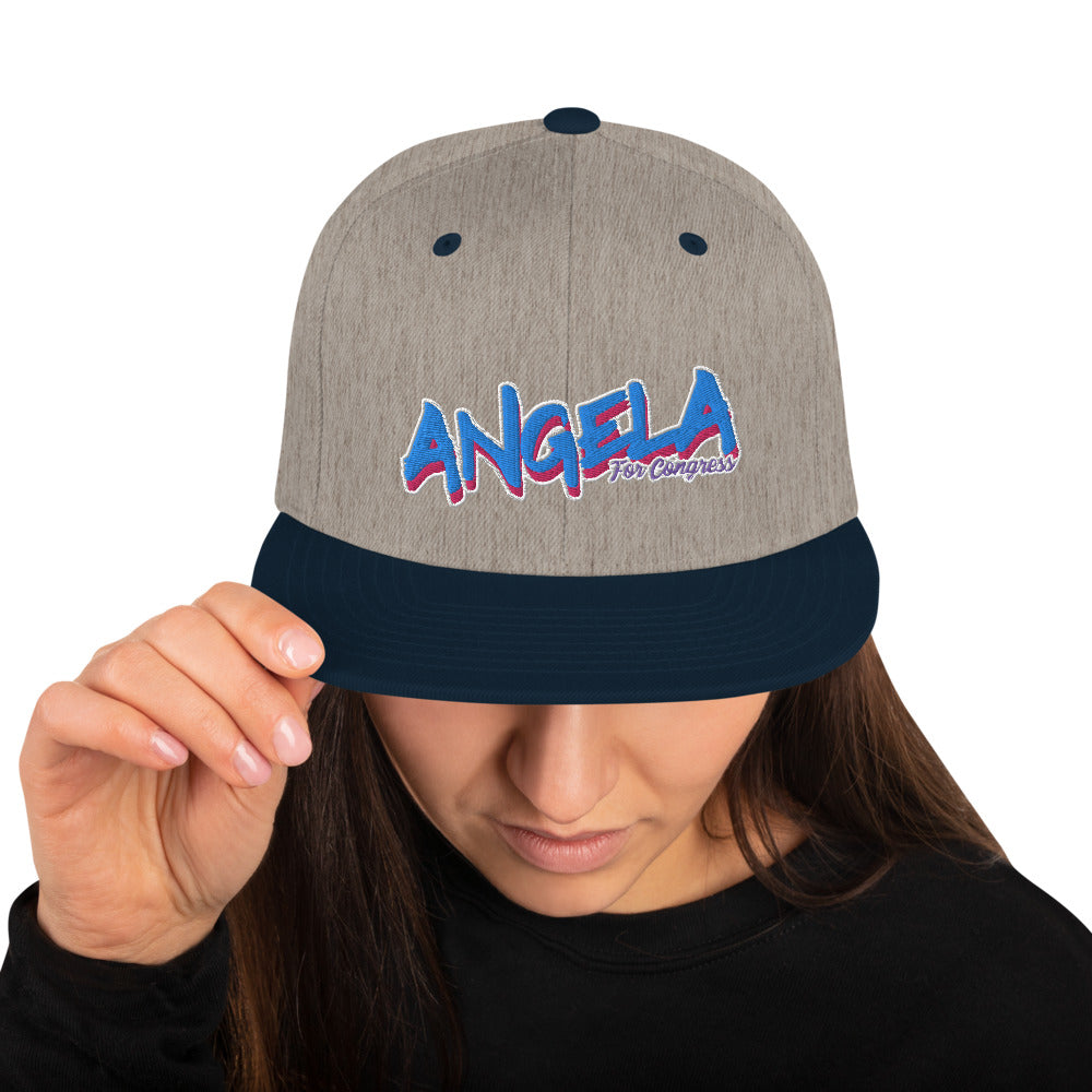 Angela For Congress Snapback Hat - Proud Libertarian - Angela Pence