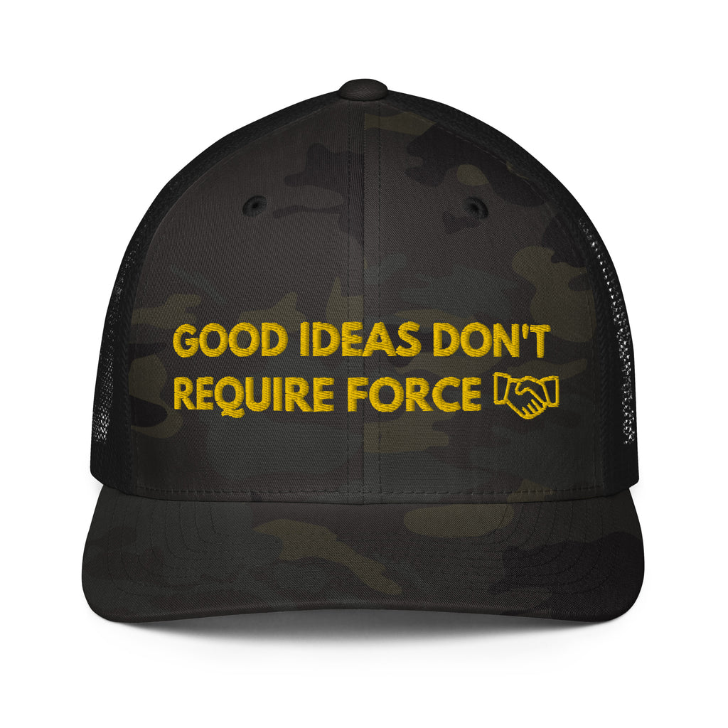 Good Ideas Don't Require Force Closed-back trucker cap - Proud Libertarian - The Brian Nichols Show