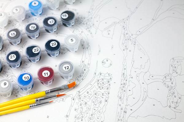 Cute Hedgehog - Premium Paint By Numbers Kit by Paint with Number - Proud Libertarian - Paint with Number