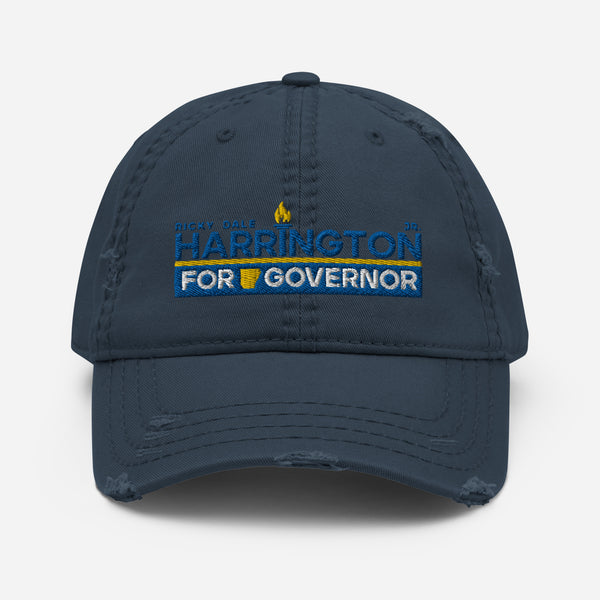 Harrington for Governor Distressed Dad Hat - Proud Libertarian - Ricky Harrington