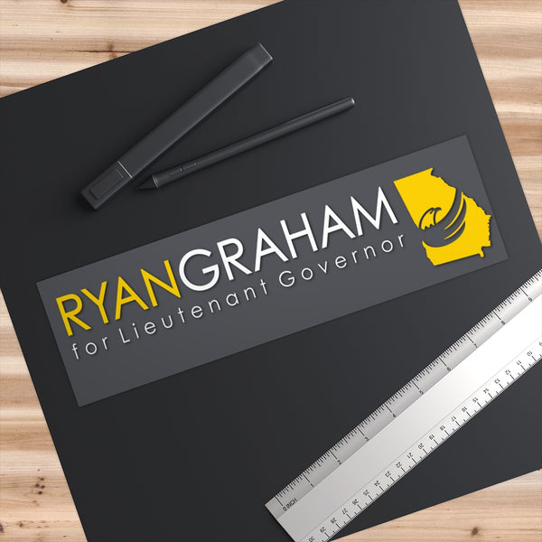 Ryan Graham for Lieutenant Governor Bumper Sticker - Proud Libertarian - Graham for Georgia