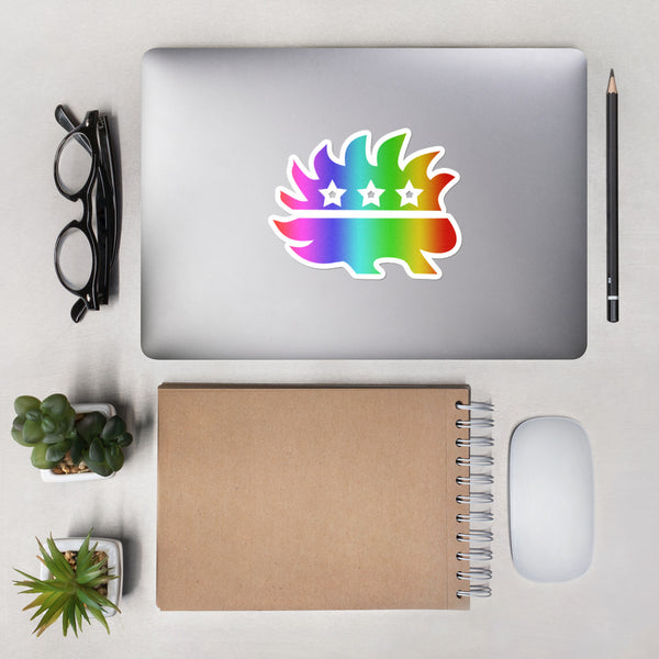 LGBT Porcupine Bubble-free stickers - Proud Libertarian - Proud Libertarian