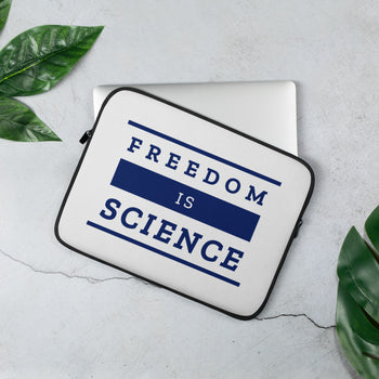 Freedom is Science Laptop Sleeve - Proud Libertarian - The Brian Nichols Show