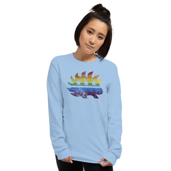 LGBTQ+ Pride Porcupine Long Sleeve Shirt - Proud Libertarian - Proud Libertarian