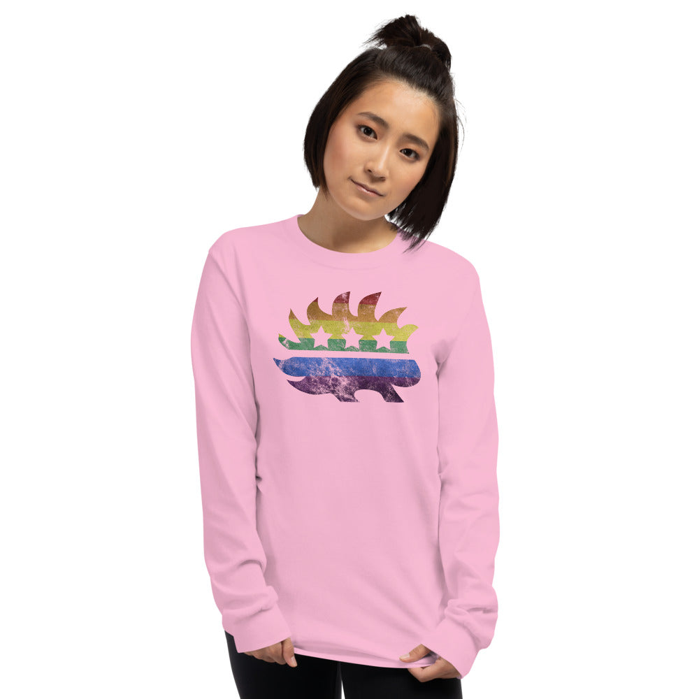 LGBTQ+ Pride Porcupine Long Sleeve Shirt - Proud Libertarian - Proud Libertarian