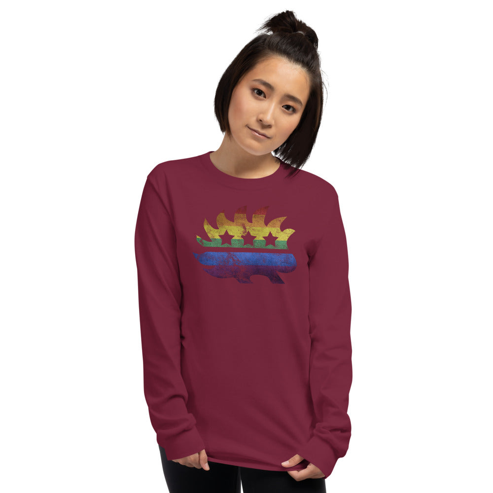 LGBTQ+ Pride Porcupine Long Sleeve Shirt - Proud Libertarian - Proud Libertarian