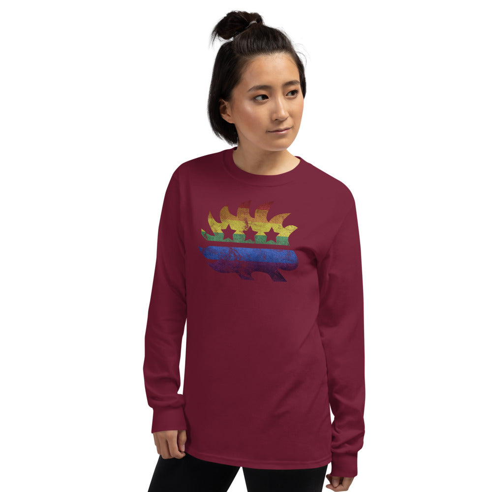 LGBTQ+ Pride Porcupine Long Sleeve Shirt - Proud Libertarian - Proud Libertarian