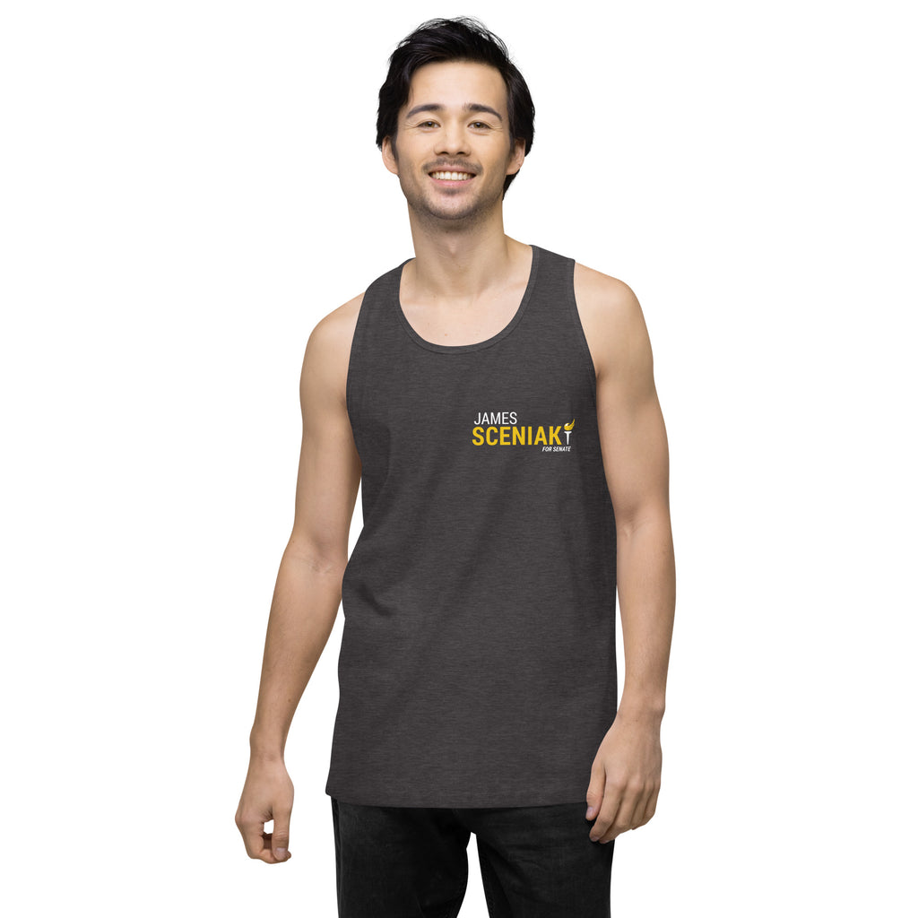 Sceniak for Senate Men’s premium tank top - Proud Libertarian - Sceniak for Senate