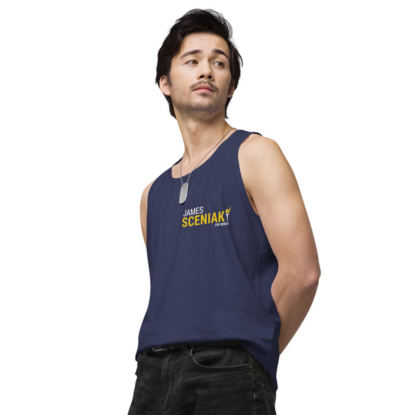 Sceniak for Senate Men’s premium tank top - Proud Libertarian - Sceniak for Senate