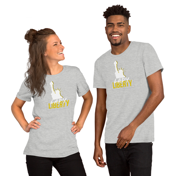 Lady Liberty Short-Sleeve Unisex T-Shirt - Proud Libertarian - Proud Libertarian