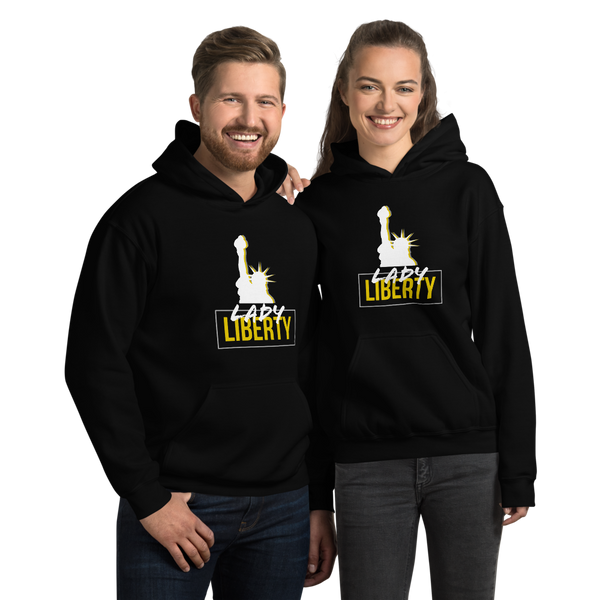 Lady Liberty Unisex Hoodie - Proud Libertarian - Proud Libertarian