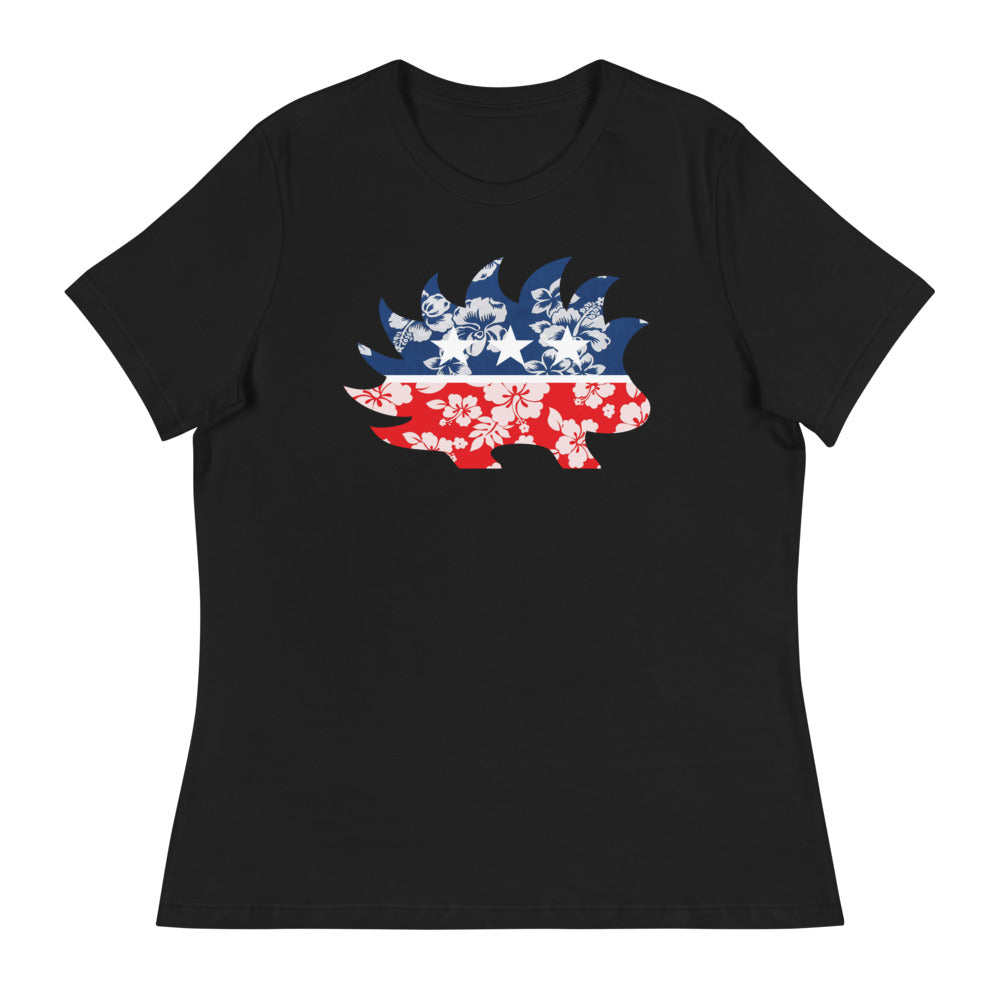 Hawaiian Porcupine Women's Relaxed T-Shirt - Proud Libertarian - Libertarian Frontier