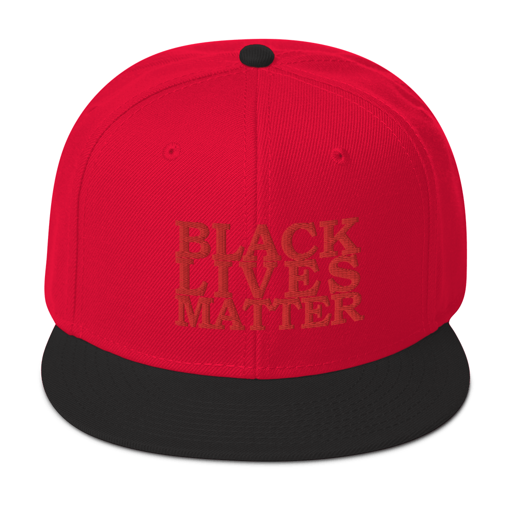 Black Lives Matter Low Contrast Snapback Hat - Proud Libertarian - Proud Libertarian