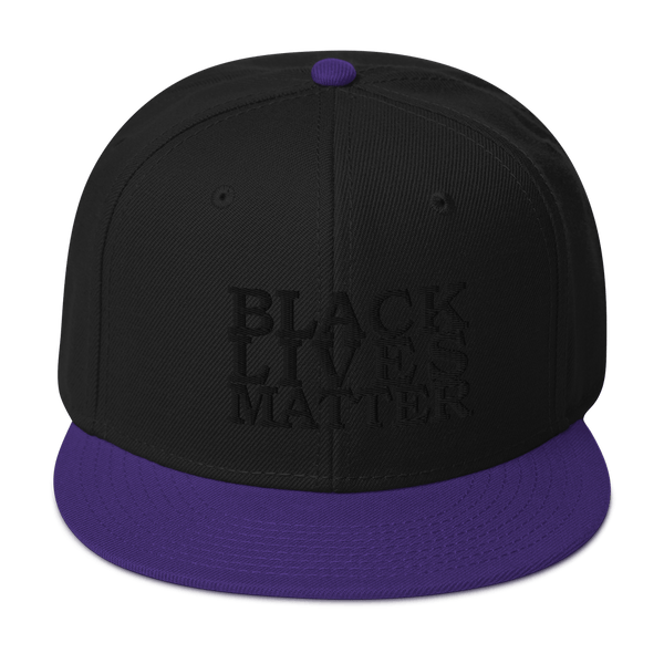 Black Lives Matter Low Contrast Snapback Hat - Proud Libertarian - Proud Libertarian