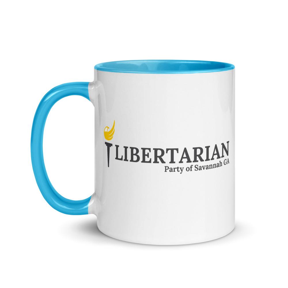 LP Savannah GA Mug with Color Inside - Proud Libertarian - Proud Libertarian