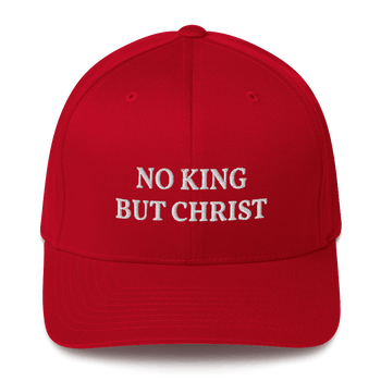 AnarchoChristian - No KIng but Christ FlexFit Hat - Proud Libertarian - AnarchoChristian