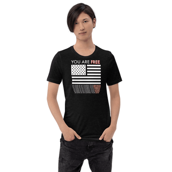 You are free Short-Sleeve Unisex T-Shirt - Proud Libertarian - Proud Libertarian