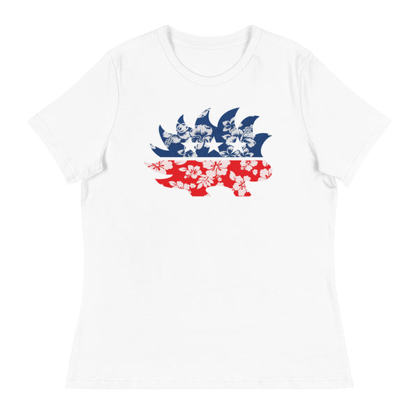 Hawaiian Porcupine Women's Relaxed T-Shirt - Proud Libertarian - Libertarian Frontier