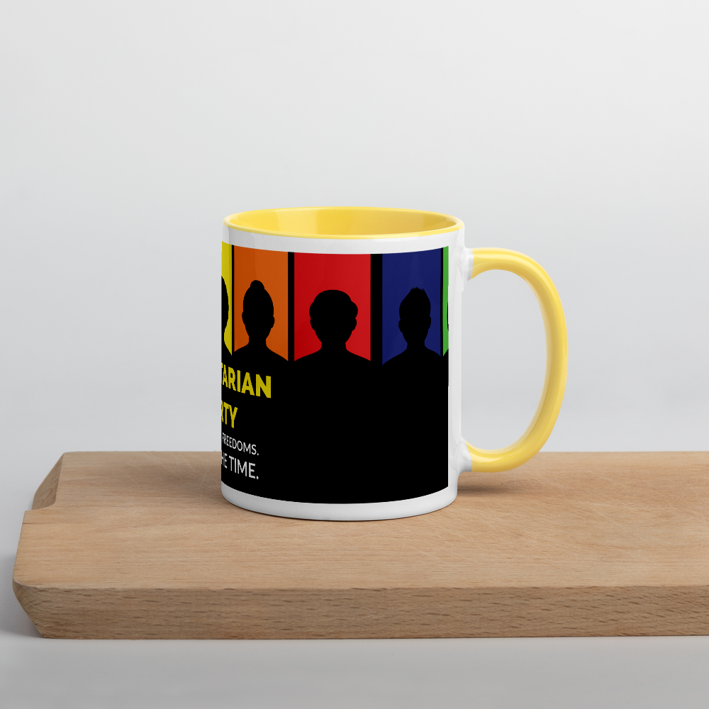 Libertarian Party - All of your Freedoms All of the Time Mug with Color Inside - Proud Libertarian - Proud Libertarian